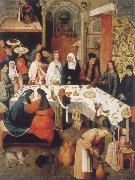 Heronymus Bosch the Hocbzeit to canons oil painting